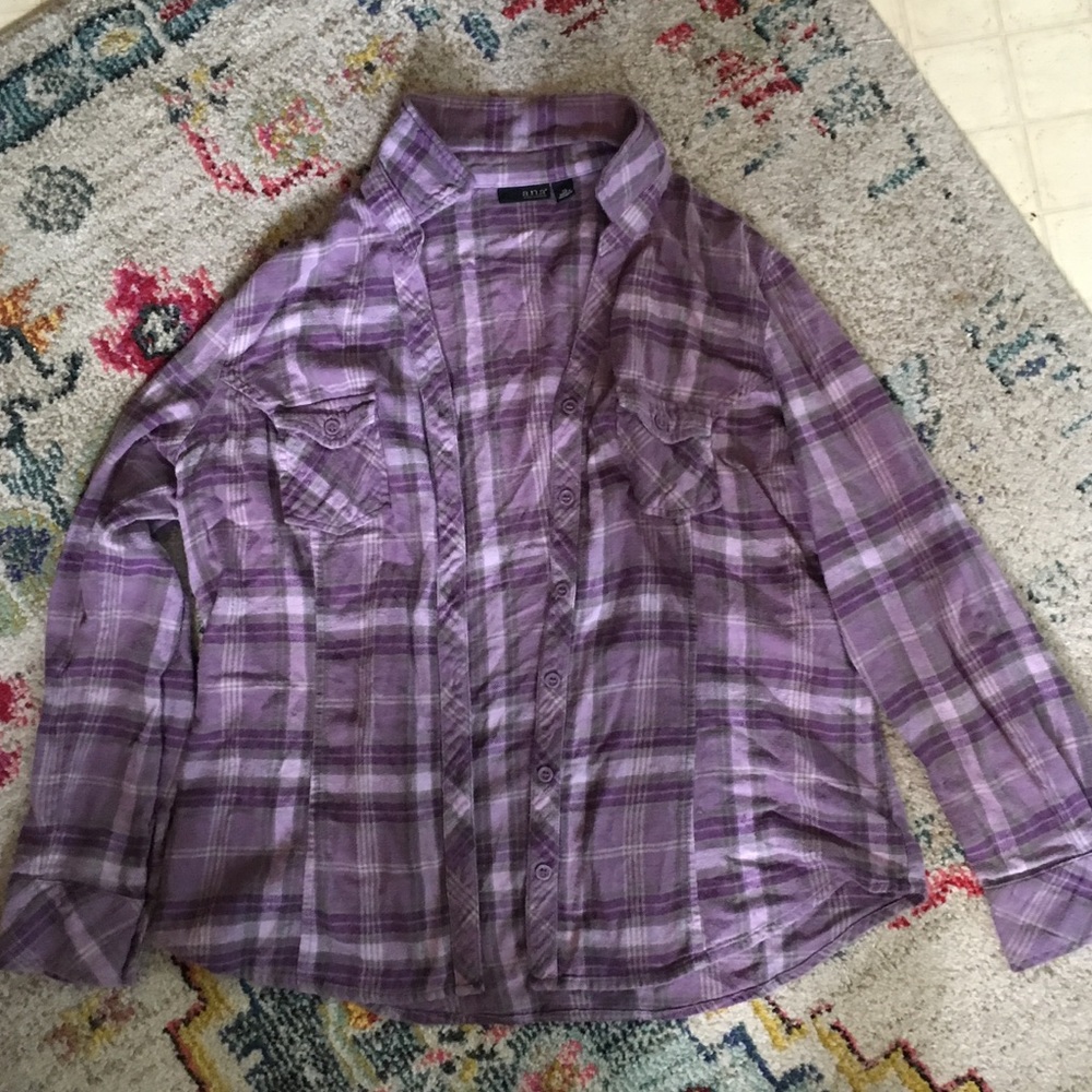 Purple Flannel XL